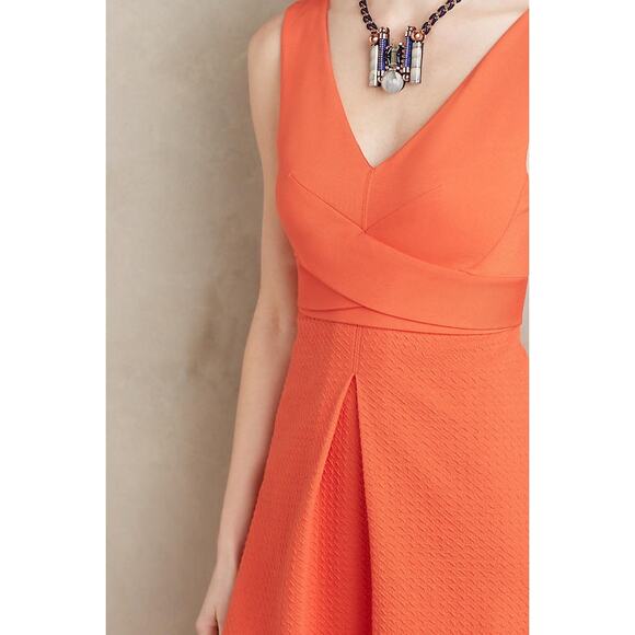 Anthropologie HD in Paris EUC Women's Ardmore Sleeveless Knit Orange Dress Sz 2 - Picture 12 of 12